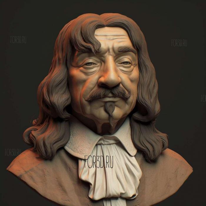 Rene Descartes 4 stl model for CNC